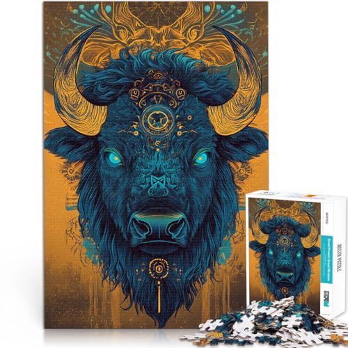 1000-Teile-Puzzles für Erwachsene Stierkopfkunst Aus Karton,Geeignet für Kinder ab 14 Jahren Lernspiele Heimdekoration Lustiges Geschenk。Größe:26x38cm/10.2x14.9Zoll 1000-Teile-Puzzles für Erwachsene Stierkopfkunst Aus Karton,Geeignet für Kinder ab 14 Jahren Lernspiele Heimdekoration Lustiges Geschenk。Größe:26x38cm/10.2x14.9Zoll von LKSDCBOT