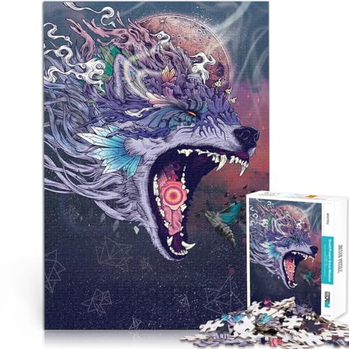 1000-Teile-Puzzles für Erwachsene Wolfsseele Aus Karton,für Kinder ab 14 Jahren Wohnkunstdekor Geburtstagsgeschenke。Größe:26x38cm/10.2x14.9Zoll 1000-Teile-Puzzles für Erwachsene Wolfsseele Aus Karton,für Kinder ab 14 Jahren Wohnkunstdekor Geburtstagsgeschenke。Größe:26x38cm/10.2x14.9Zoll von LKSDCBOT