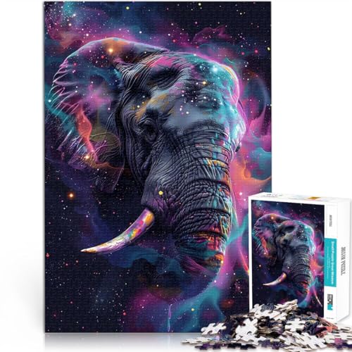 1000 Teile für Geschenke für Erwachsene Galaxie-Elefant Aus Holz,ab 14 Jahren Spielspielzeug Geschenkideen。Größe:50x75cm/19.6x29.5Zoll 1000 Teile für Geschenke für Erwachsene Galaxie-Elefant Aus Holz,ab 14 Jahren Spielspielzeug Geschenkideen。Größe:50x75cm/19.6x29.5Zoll von LKSDCBOT