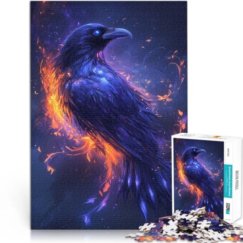 1000-teilige Puzzles für Erwachsene Galaxie-Krähe Aus Karton，ab 14 Jahren Lernspiele Heimdekoration Geschenkideen。Größe：26x38cm/10.2x14.9Zoll von LKSDCBOT
