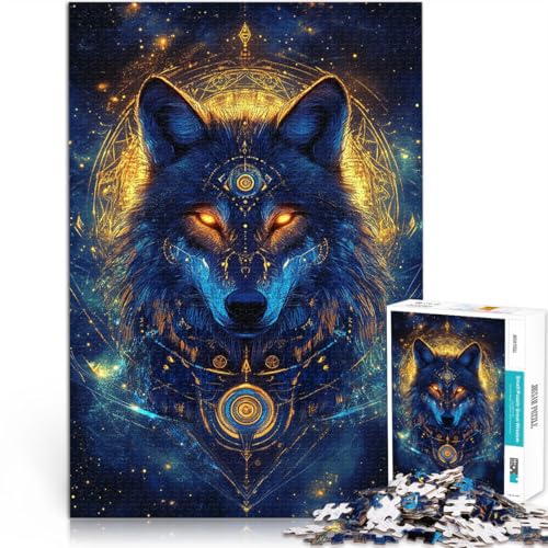 1000-teilige Puzzles für Erwachsene Im Dunkeln Wolf Aus Holz,ab 14 Jahren Lernspielzeug zum Lernen 。Größe:50x75cm/19.6x29.5Zoll 1000-teilige Puzzles für Erwachsene Im Dunkeln Wolf Aus Holz,ab 14 Jahren Lernspielzeug zum Lernen 。Größe:50x75cm/19.6x29.5Zoll von LKSDCBOT