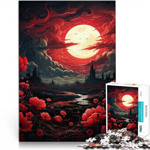 1000-teilige Puzzles für Erwachsene Nachtansicht Aus Karton，für und ab 14 Jahren Antistress Schwierige Herausforderung Weihnachtsgeburtstagsgeschenk。Größe：38x52cm/14.9x20.4Zoll von LKSDCBOT