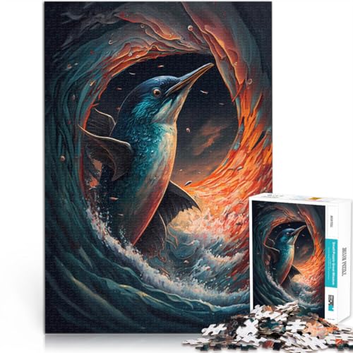 1000-teilige Puzzles für Erwachsene Pinguin Ethereal Aus Holz,ab 14 Jahren Kunstwerk Geschenkspielzeug。Größe:50x75cm/19.6x29.5Zoll 1000-teilige Puzzles für Erwachsene Pinguin Ethereal Aus Holz,ab 14 Jahren Kunstwerk Geschenkspielzeug。Größe:50x75cm/19.6x29.5Zoll von LKSDCBOT