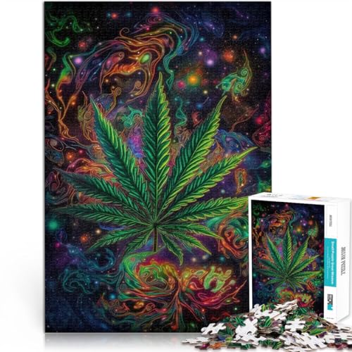 1000-teilige Puzzles für Erwachsene Psychedelische Blätter Aus Holz,ab 14 Jahren Entspannende Spiele 。Größe:50x75cm/19.6x29.5Zoll 1000-teilige Puzzles für Erwachsene Psychedelische Blätter Aus Holz,ab 14 Jahren Entspannende Spiele 。Größe:50x75cm/19.6x29.5Zoll von LKSDCBOT