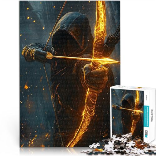 1000-teilige Puzzles für Erwachsene Untoter Bogenschütze Aus Karton，Geeignet für Kinder ab 14 Jahren Anti-Stress-Lernspielzeug Weihnachtsspiel Geschenke für Frauen。Größe：26x38cm/10.2x14.9Zoll von LKSDCBOT