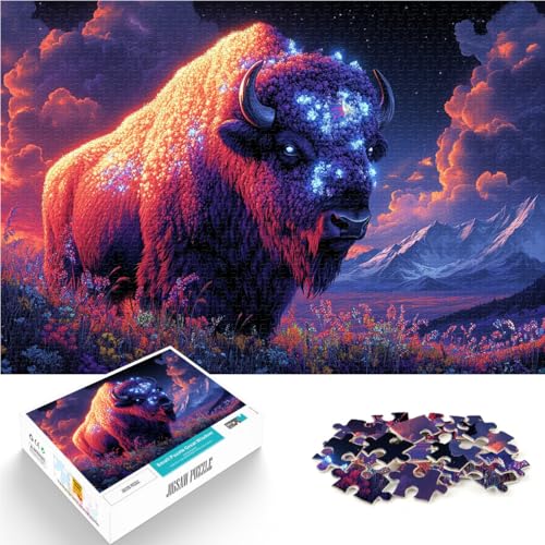 1000-teilige Puzzles für Erwachsene und Jugendliche Abstrakte Tiere Bison Aus Karton,Geeignet für Kinder ab 14 Jahren Lernspiele, Heimdekorationsspiel. Tolles Geschenk zum Spielen。Größe:38x52cm 1000-teilige Puzzles für Erwachsene und Jugendliche Abstrakte Tiere Bison Aus Karton,Geeignet für Kinder ab 14 Jahren Lernspiele, Heimdekorationsspiel. Tolles Geschenk zum Spielen。Größe:38x52cm von LKSDCBOT
