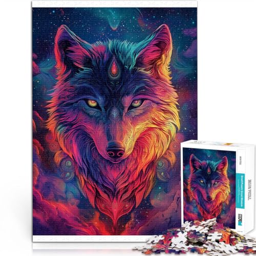 1000-teilige Puzzles für Erwachsene und Jugendliche Farbwolf Aus Karton,ab 14 Jahren Lernspielzeug Spiele Spielzeug Geschenk。Größe:26x38cm/10.2x14.9Zoll 1000-teilige Puzzles für Erwachsene und Jugendliche Farbwolf Aus Karton,ab 14 Jahren Lernspielzeug Spiele Spielzeug Geschenk。Größe:26x38cm/10.2x14.9Zoll von LKSDCBOT