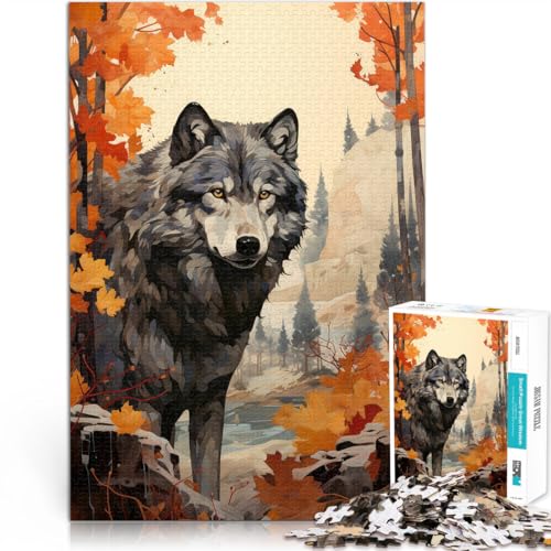 1000-teilige Puzzles für Erwachsene und Jugendliche Wolf Art Aus Karton,Geeignet für Kinder ab 14 Jahren Home Dekoration Spiel Spielzeug Tolles Geschenk zum Spielen。Größe:38x52cm/14.9x20.4Zoll 1000-teilige Puzzles für Erwachsene und Jugendliche Wolf Art Aus Karton,Geeignet für Kinder ab 14 Jahren Home Dekoration Spiel Spielzeug Tolles Geschenk zum Spielen。Größe:38x52cm/14.9x20.4Zoll von LKSDCBOT