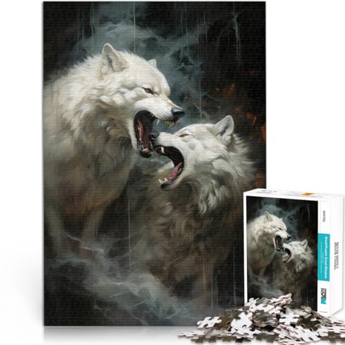 1000-teilige Puzzles für Erwachsene und Jugendliche Wolf Art Aus Karton,ab 14 Jahren Herausforderndes Spiel Geschenke für Freunde und Familie。Größe:26x38cm/10.2x14.9Zoll 1000-teilige Puzzles für Erwachsene und Jugendliche Wolf Art Aus Karton,ab 14 Jahren Herausforderndes Spiel Geschenke für Freunde und Familie。Größe:26x38cm/10.2x14.9Zoll von LKSDCBOT