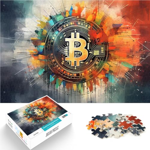 1000-teiliges Puzzle für Erwachsene Abstraktes Bitcoin-Gemälde Aus Holz,ab 14 Jahren Lernspiele für Erwachsene und Jugendliche Geschenke für Freunde und Familie。Größe:50x75cm/19.6x29.5Zoll 1000-teiliges Puzzle für Erwachsene Abstraktes Bitcoin-Gemälde Aus Holz,ab 14 Jahren Lernspiele für Erwachsene und Jugendliche Geschenke für Freunde und Familie。Größe:50x75cm/19.6x29.5Zoll von LKSDCBOT