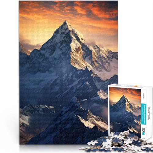 1000-teiliges Puzzle für Erwachsene Berge Kunstwerk Aus Karton,für Kinder ab 14 Jahren Stressabbau-Spielzeug Geschenkideen。Größe:26x38cm/10.2x14.9Zoll 1000-teiliges Puzzle für Erwachsene Berge Kunstwerk Aus Karton,für Kinder ab 14 Jahren Stressabbau-Spielzeug Geschenkideen。Größe:26x38cm/10.2x14.9Zoll von LKSDCBOT