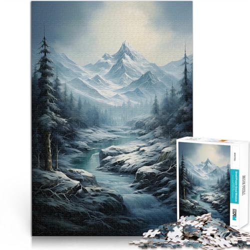 1000-teiliges Puzzle für Erwachsene Berge im Winter Aus Karton,Geeignet für Kinder ab 14 Jahren Verbessern Sie Ihr Gedächtnis Spiele Spielzeug Geschenk。Größe:26x38cm/10.2x14.9Zoll 1000-teiliges Puzzle für Erwachsene Berge im Winter Aus Karton,Geeignet für Kinder ab 14 Jahren Verbessern Sie Ihr Gedächtnis Spiele Spielzeug Geschenk。Größe:26x38cm/10.2x14.9Zoll von LKSDCBOT