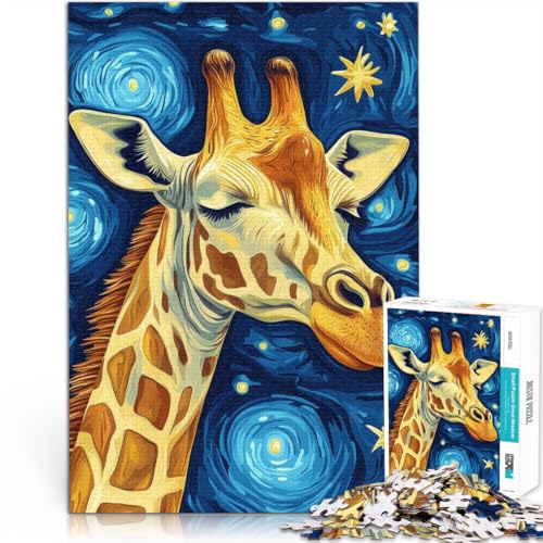 1000-teiliges Puzzle für Erwachsene Giraffe Sternennacht Aus Holz,ab 14 Jahren Lernspiel Geschenkideen。Größe:50x75cm/19.6x29.5Zoll 1000-teiliges Puzzle für Erwachsene Giraffe Sternennacht Aus Holz,ab 14 Jahren Lernspiel Geschenkideen。Größe:50x75cm/19.6x29.5Zoll von LKSDCBOT