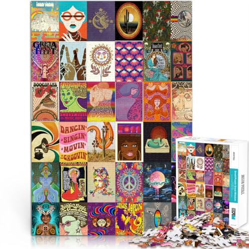 1000-teiliges Puzzle für Erwachsene Hippie-Patchwork-Kunst Aus Karton,Geeignet für Kinder ab 14 Jahren Lernspiele, Heimdekorationsspiel. Wunschliste mit dem Weihnachtsmann。Größe:38x52cm 1000-teiliges Puzzle für Erwachsene Hippie-Patchwork-Kunst Aus Karton,Geeignet für Kinder ab 14 Jahren Lernspiele, Heimdekorationsspiel. Wunschliste mit dem Weihnachtsmann。Größe:38x52cm von LKSDCBOT