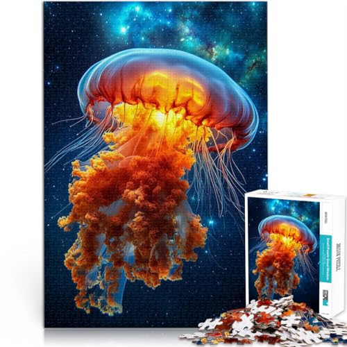 1000-teiliges Puzzle für Erwachsene Quallen im Weltraum Aus Karton,für Kinder ab 14 Jahren Harte Herausforderung Tolles Geschenk zum Spielen。Größe:38x52cm/14.9x20.4Zoll 1000-teiliges Puzzle für Erwachsene Quallen im Weltraum Aus Karton,für Kinder ab 14 Jahren Harte Herausforderung Tolles Geschenk zum Spielen。Größe:38x52cm/14.9x20.4Zoll von LKSDCBOT