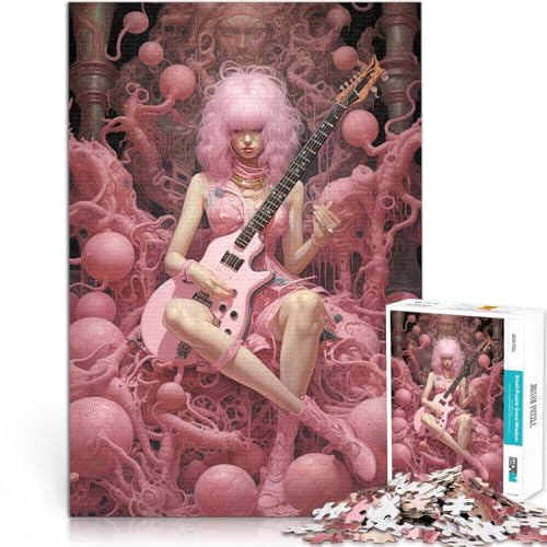 1000-teiliges Puzzle für Erwachsene Rosa Rauschen Aus Karton，für 14+ Spielzeug-Wanddekoration Spiele Spielzeug Geschenk。Größe：26x38cm/10.2x14.9Zoll von LKSDCBOT