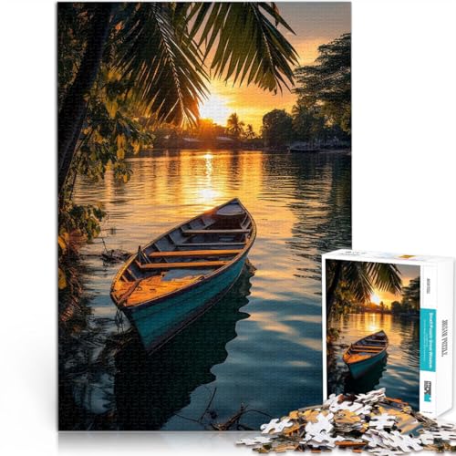 1000-teiliges Puzzle für Erwachsene Thailändisches Fischerboot Aus Karton,Geeignet für Kinder ab 14 Jahren Quizspiel Geschenkideen。Größe:38x52cm/14.9x20.4Zoll 1000-teiliges Puzzle für Erwachsene Thailändisches Fischerboot Aus Karton,Geeignet für Kinder ab 14 Jahren Quizspiel Geschenkideen。Größe:38x52cm/14.9x20.4Zoll von LKSDCBOT