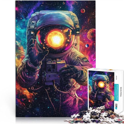 1000-teiliges Puzzle für Erwachsene und Jugendliche Astronauten sehen die Sonne Aus Karton,ab 14 Jahren Spielzeug für die ganze Familie Geschenk zum Geburtstag。Größe:26x38cm/10.2x14.9Zoll 1000-teiliges Puzzle für Erwachsene und Jugendliche Astronauten sehen die Sonne Aus Karton,ab 14 Jahren Spielzeug für die ganze Familie Geschenk zum Geburtstag。Größe:26x38cm/10.2x14.9Zoll von LKSDCBOT