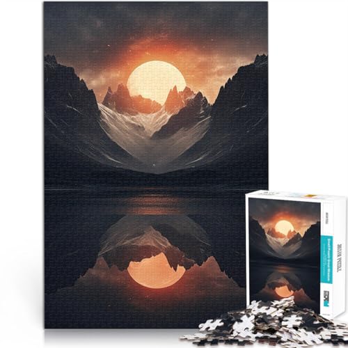 1000-teiliges Puzzle für Erwachsene und Jugendliche Poster Berge Aus Karton,Geeignet für Kinder ab 14 Jahren Intellektuelles Spiel Geschenkideen。Größe:26x38cm/10.2x14.9Zoll 1000-teiliges Puzzle für Erwachsene und Jugendliche Poster Berge Aus Karton,Geeignet für Kinder ab 14 Jahren Intellektuelles Spiel Geschenkideen。Größe:26x38cm/10.2x14.9Zoll von LKSDCBOT