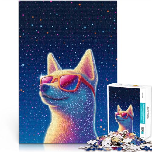 2000-Teile-Puzzle für Erwachsene Hund mit Sonnenbrille vor Sternen Aus Karton,Geeignet für Kinder ab 14 Jahren Spielzeug-Intellektuelles Spiel Tolles Geschenk zum Spielen。Größe:70x100cm 2000-Teile-Puzzle für Erwachsene Hund mit Sonnenbrille vor Sternen Aus Karton,Geeignet für Kinder ab 14 Jahren Spielzeug-Intellektuelles Spiel Tolles Geschenk zum Spielen。Größe:70x100cm von LKSDCBOT