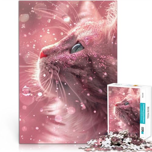 2000-Teile-Puzzle für Erwachsene Rosa Kätzchen Aus Karton,für Kinder ab 14 Jahren Anti-Stress-Familienspiel schwierige Herausforderung tolles Größe:70x100cm/27.5x39.3Zoll 2000-Teile-Puzzle für Erwachsene Rosa Kätzchen Aus Karton,für Kinder ab 14 Jahren Anti-Stress-Familienspiel schwierige Herausforderung tolles Größe:70x100cm/27.5x39.3Zoll von LKSDCBOT