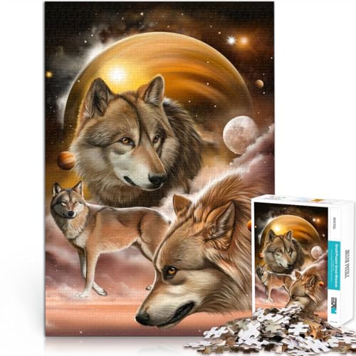 2000-Teile-Puzzle für Erwachsene und Jugendliche DREI Wölfe unter Jupiter Aus Karton,ab 14 Jahren Lernspielzeug Lustiges Geschenk。Größe:70x100cm/27.5x39.3Zoll 2000-Teile-Puzzle für Erwachsene und Jugendliche DREI Wölfe unter Jupiter Aus Karton,ab 14 Jahren Lernspielzeug Lustiges Geschenk。Größe:70x100cm/27.5x39.3Zoll von LKSDCBOT