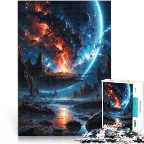 2000-Teile-Puzzle für Teenager Die Kollision zweier Welten Aus Karton，für Kinder ab 14 Jahren DIY-Spielzeug Wunschliste mit dem Weihnachtsmann。Größe：70x100cm/27.5x39.3Zoll von LKSDCBOT