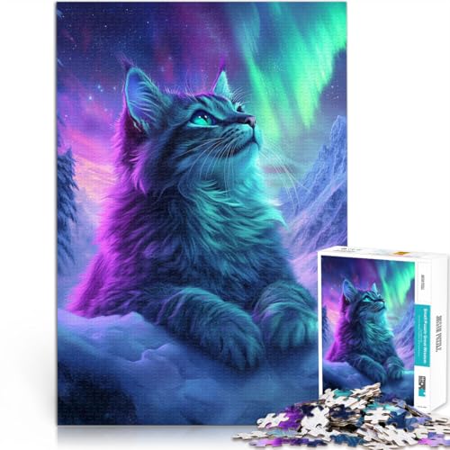 2000-Teile-Puzzle für Teenager Nordlichtkatze Aus Karton,ab 14 Jahren DIY-Lernspiele Geschenkspielzeug。Größe:70x100cm/27.5x39.3Zoll 2000-Teile-Puzzle für Teenager Nordlichtkatze Aus Karton,ab 14 Jahren DIY-Lernspiele Geschenkspielzeug。Größe:70x100cm/27.5x39.3Zoll von LKSDCBOT