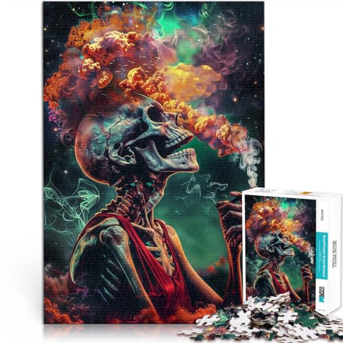 2000-Teile-Puzzle für Teenager Rauchiger Schädel Aus Karton,ab 14 Jahren lustige Spiele für Familien Es eignet ganze Familie。Größe:70x100cm/27.5x39.3Zoll 2000-Teile-Puzzle für Teenager Rauchiger Schädel Aus Karton,ab 14 Jahren lustige Spiele für Familien Es eignet ganze Familie。Größe:70x100cm/27.5x39.3Zoll von LKSDCBOT