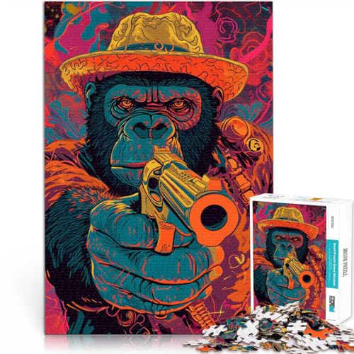2000-Teile-Puzzles für Erwachsene Gorilla zielt mit Einer Waffe Aus Karton,Geeignet für Kinder ab 14 Jahren Lernspielzeug-Herausforderung Es eignet ganze Familie。 2000-Teile-Puzzles für Erwachsene Gorilla zielt mit Einer Waffe Aus Karton,Geeignet für Kinder ab 14 Jahren Lernspielzeug-Herausforderung Es eignet ganze Familie。 von LKSDCBOT