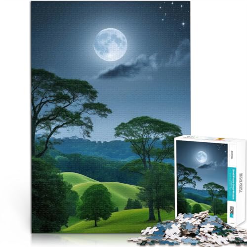 2000 Teile für Geschenke für Erwachsene Mondbeschienene Waldlandschaft Aus Karton,ab 14 Jahren Präzisionsschneiden Einzigartige Wohndekorationen und Geschenke。Größe:70x100cm/27.5x39.3Zoll 2000 Teile für Geschenke für Erwachsene Mondbeschienene Waldlandschaft Aus Karton,ab 14 Jahren Präzisionsschneiden Einzigartige Wohndekorationen und Geschenke。Größe:70x100cm/27.5x39.3Zoll von LKSDCBOT