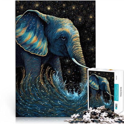 2000-teilige Puzzles für Erwachsene Elefantenliebling Aus Karton，ab 14 Jahren Intellektuelles Spiel Geschenk - Herausforderndes Spiel。Größe：70x100cm/27.5x39.3Zoll von LKSDCBOT