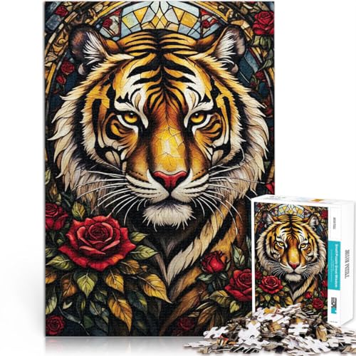 2000-teilige Puzzles für Erwachsene und Jugendliche Tiger und Rosen Aus Karton,ab 14 Jahren Anti-Stress-Lernspielzeug Einzigartige Wohndekorationen und Geschenke。Größe:70x100cm/27.5x39.3Zoll 2000-teilige Puzzles für Erwachsene und Jugendliche Tiger und Rosen Aus Karton,ab 14 Jahren Anti-Stress-Lernspielzeug Einzigartige Wohndekorationen und Geschenke。Größe:70x100cm/27.5x39.3Zoll von LKSDCBOT