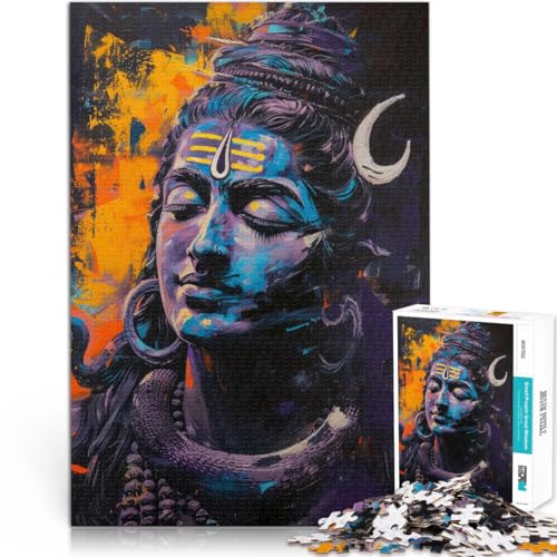2000-teiliges Puzzle für Erwachsene Kosmischer Shiva Aus Karton，Geeignet für Kinder ab 14 Jahren Familienspiele Tolle Geschenke und Spielzeuge。Größe：70x100cm/27.5x39.3Zoll von LKSDCBOT