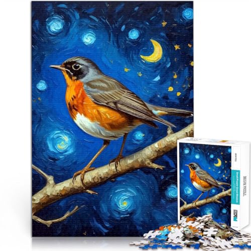 2000-teiliges Puzzle für Erwachsene Rotkehlchen in der Sternennacht Aus Karton,für Kinder ab 14 Jahren Quizspiel Lustige Aktivitäten für zu Hause, Geburtstagsgeschenk, Reisegeschenke。Größe:70x100cm 2000-teiliges Puzzle für Erwachsene Rotkehlchen in der Sternennacht Aus Karton,für Kinder ab 14 Jahren Quizspiel Lustige Aktivitäten für zu Hause, Geburtstagsgeschenk, Reisegeschenke。Größe:70x100cm von LKSDCBOT