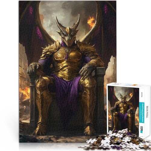 Präzisionsgeschnittenes 1000-teiliges Puzzle Drachenkönig auf dem Thron Aus Holz,ab 14 Jahren Familienaktivitäten 。Größe:50x75cm/19.6x29.5Zoll Präzisionsgeschnittenes 1000-teiliges Puzzle Drachenkönig auf dem Thron Aus Holz,ab 14 Jahren Familienaktivitäten 。Größe:50x75cm/19.6x29.5Zoll von LKSDCBOT