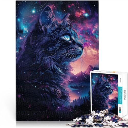 Präzisionsgeschnittenes 1000-teiliges Puzzle Weltraumkatzengalaxie Aus Holz,für und ab 14 Jahren Denksportaufgabe-Spiel Geburtstagsgeschenk。Größe:50x75cm/19.6x29.5Zoll Präzisionsgeschnittenes 1000-teiliges Puzzle Weltraumkatzengalaxie Aus Holz,für und ab 14 Jahren Denksportaufgabe-Spiel Geburtstagsgeschenk。Größe:50x75cm/19.6x29.5Zoll von LKSDCBOT