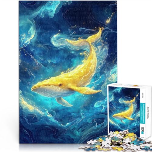 Puzzle 1000 Teile Erwachsene Goldener Wal des Abgrunds Aus Karton,Geeignet für Kinder ab 14 Jahren DIY-Lernspiele Wichtelgeschenke。Größe:26x38cm/10.2x14.9Zoll Puzzle 1000 Teile Erwachsene Goldener Wal des Abgrunds Aus Karton,Geeignet für Kinder ab 14 Jahren DIY-Lernspiele Wichtelgeschenke。Größe:26x38cm/10.2x14.9Zoll von LKSDCBOT