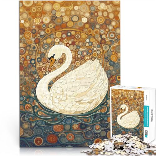 Puzzle 1000 Teile Erwachsene Weißer Schwan im Sternenlicht Aus Karton,Geeignet für Kinder ab 14 Jahren Hands-on-Spiel tolles Größe:26x38cm/10.2x14.9Zoll Puzzle 1000 Teile Erwachsene Weißer Schwan im Sternenlicht Aus Karton,Geeignet für Kinder ab 14 Jahren Hands-on-Spiel tolles Größe:26x38cm/10.2x14.9Zoll von LKSDCBOT