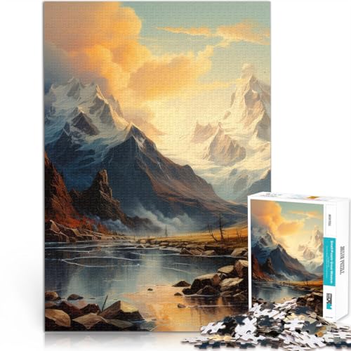 Puzzle 1000 Teile für Erwachsene Berge Kunst Aus Karton,ab 14 Jahren Schönes DesignspielSchönes Designspiel Einzigartige Geburtstags Größe:26x38cm/10.2x14.9Zoll Puzzle 1000 Teile für Erwachsene Berge Kunst Aus Karton,ab 14 Jahren Schönes DesignspielSchönes Designspiel Einzigartige Geburtstags Größe:26x38cm/10.2x14.9Zoll von LKSDCBOT