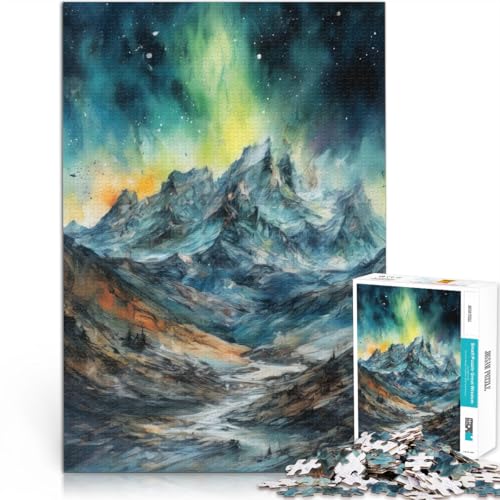 Puzzle 1000 Teile für Erwachsene Berglandschaft Aus Karton，für 14+ Spielzeug-Wanddekoration Lustiges Geschenk。Größe：26x38cm/10.2x14.9Zoll von LKSDCBOT