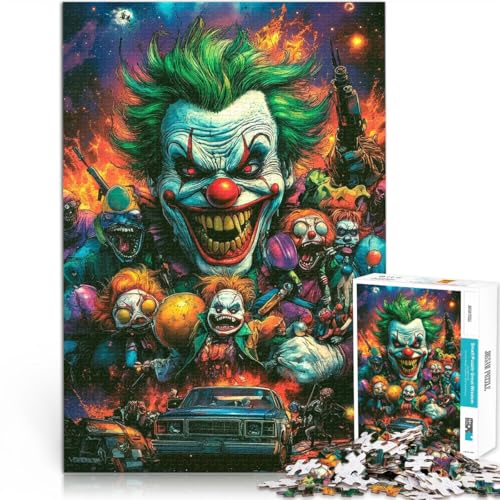 Puzzle 1000 Teile für Erwachsene Böse Clownhorde Aus Karton,ab 14 Jahren Entspannende Spiele Als Geschenk für die ganze Familie und Freunde。Größe:38x52cm/14.9x20.4Zoll Puzzle 1000 Teile für Erwachsene Böse Clownhorde Aus Karton,ab 14 Jahren Entspannende Spiele Als Geschenk für die ganze Familie und Freunde。Größe:38x52cm/14.9x20.4Zoll von LKSDCBOT