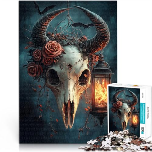 Puzzle 1000 Teile für Erwachsene Böses Skelett Aus Karton,ab 14 Jahren Familienspiel für und Geschenkideen。Größe:38x52cm/14.9x20.4Zoll Puzzle 1000 Teile für Erwachsene Böses Skelett Aus Karton,ab 14 Jahren Familienspiel für und Geschenkideen。Größe:38x52cm/14.9x20.4Zoll von LKSDCBOT