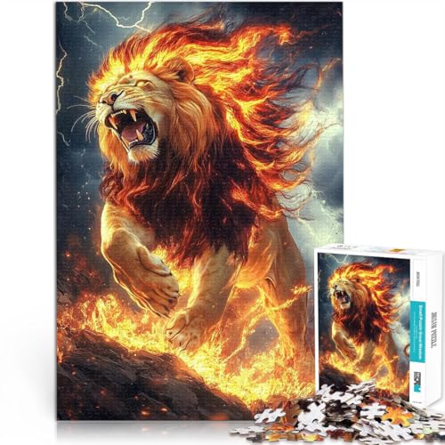 Puzzle 1000 Teile für Erwachsene Feuerlöwenkönig Aus Karton,ab 14 Jahren Anti-Stress-Lernspielzeug Wichtelgeschenke。Größe:26x38cm/10.2x14.9Zoll Puzzle 1000 Teile für Erwachsene Feuerlöwenkönig Aus Karton,ab 14 Jahren Anti-Stress-Lernspielzeug Wichtelgeschenke。Größe:26x38cm/10.2x14.9Zoll von LKSDCBOT