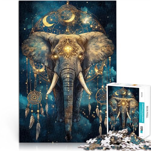 Puzzle 1000 Teile für Erwachsene Geheimnisvoller Elefant Aus Karton,Geeignet für Kinder ab 14 Jahren Anti-Stress-Lernspielzeug Einzigartige Wohndekorationen und Geschenke。Größe:26x38cm Puzzle 1000 Teile für Erwachsene Geheimnisvoller Elefant Aus Karton,Geeignet für Kinder ab 14 Jahren Anti-Stress-Lernspielzeug Einzigartige Wohndekorationen und Geschenke。Größe:26x38cm von LKSDCBOT