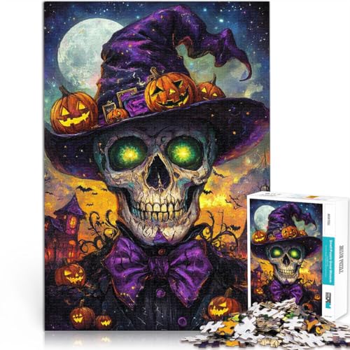 Puzzle 1000 Teile für Erwachsene Halloween magischer Totenkopf Aus Karton,für und ab 14 Jahren Heimdekoration Erwachsene und Jugendliche。Größe:26x38cm/10.2x14.9Zoll Puzzle 1000 Teile für Erwachsene Halloween magischer Totenkopf Aus Karton,für und ab 14 Jahren Heimdekoration Erwachsene und Jugendliche。Größe:26x38cm/10.2x14.9Zoll von LKSDCBOT