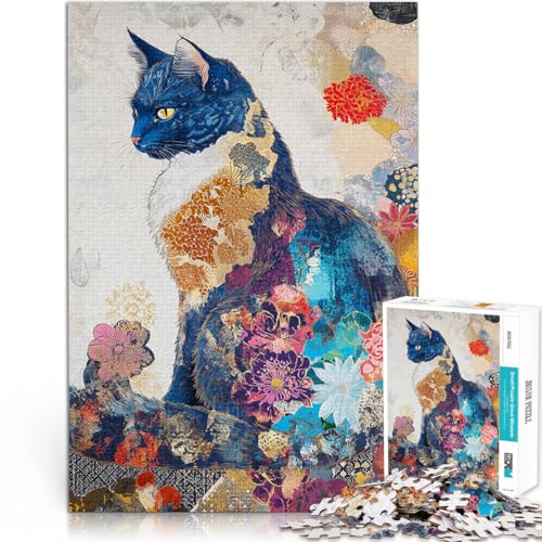 Puzzle 1000 Teile für Erwachsene Katze Aus Holz,für und ab 14 Jahren Lernspiele, Heimdekorationsspiel. Geburtstagsgeschenk, Geschenke, Wandkunst。Größe:50x75cm/19.6x29.5Zoll Puzzle 1000 Teile für Erwachsene Katze Aus Holz,für und ab 14 Jahren Lernspiele, Heimdekorationsspiel. Geburtstagsgeschenk, Geschenke, Wandkunst。Größe:50x75cm/19.6x29.5Zoll von LKSDCBOT