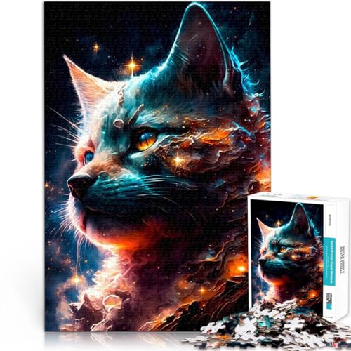 Puzzle 1000 Teile für Erwachsene Katze Aus Karton,ab 14 Jahren Heimdekorationsspielzeug Geeignet 。Größe:26x38cm/10.2x14.9Zoll Puzzle 1000 Teile für Erwachsene Katze Aus Karton,ab 14 Jahren Heimdekorationsspielzeug Geeignet 。Größe:26x38cm/10.2x14.9Zoll von LKSDCBOT