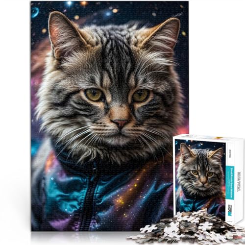 Puzzle 1000 Teile für Erwachsene Kosmische Weltraumkatze Aus Karton,Geeignet für Personen ab 14 Jahren Familienspaß Geburtstagsgeschenke。Größe:26x38cm/10.2x14.9Zoll Puzzle 1000 Teile für Erwachsene Kosmische Weltraumkatze Aus Karton,Geeignet für Personen ab 14 Jahren Familienspaß Geburtstagsgeschenke。Größe:26x38cm/10.2x14.9Zoll von LKSDCBOT
