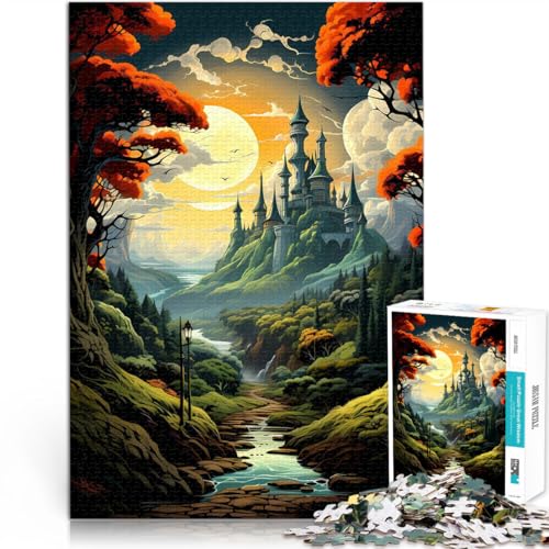 Puzzle 1000 Teile für Erwachsene Landschaftskunst Aus Karton,ab 14 Jahren Analyse und Logik Geschenkspielzeug。Größe:38x52cm/14.9x20.4Zoll Puzzle 1000 Teile für Erwachsene Landschaftskunst Aus Karton,ab 14 Jahren Analyse und Logik Geschenkspielzeug。Größe:38x52cm/14.9x20.4Zoll von LKSDCBOT